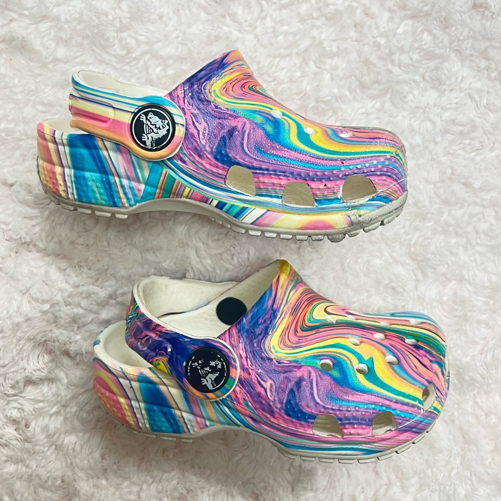 Original Tie Dye Multi-Color Graphic Crocs